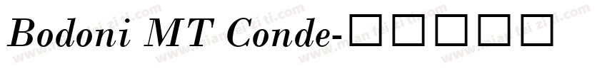 Bodoni MT Conde字体转换
